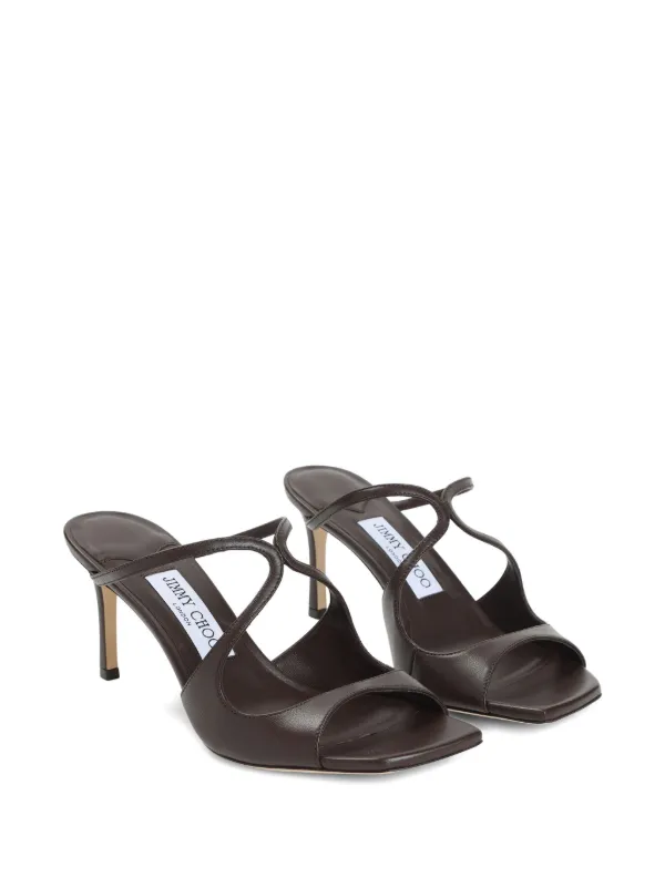 Jimmy Choo Anise 75mm サンダル | ブラウン | FARFETCH JP