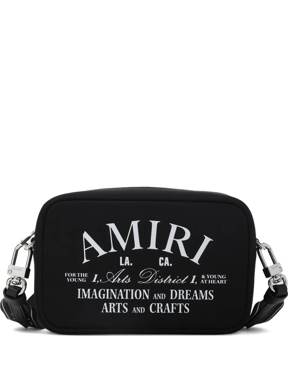 AMIRI Arts District logo messenger bag Zwart