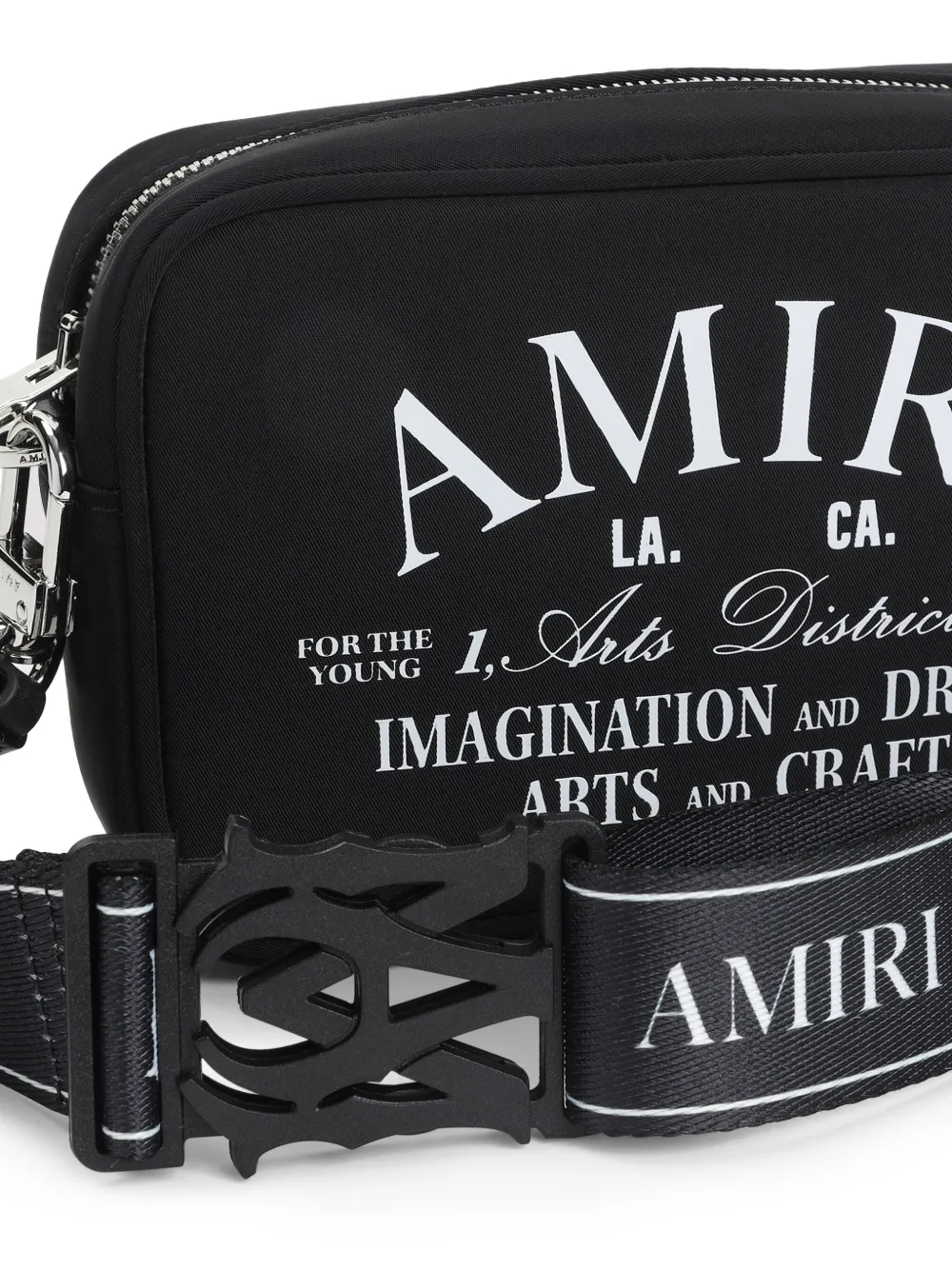 AMIRI Arts District logo messenger bag Zwart