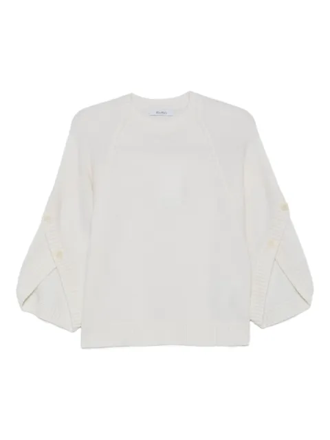 Max Mara buttoned-cuff knitted top