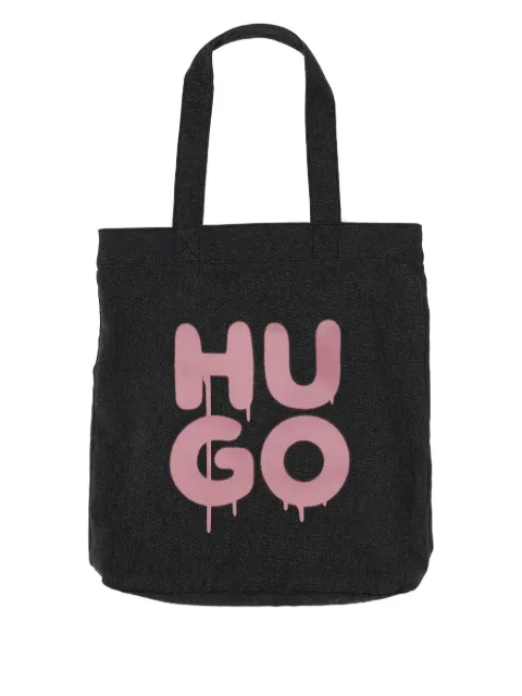 HUGO logo-print tote bag