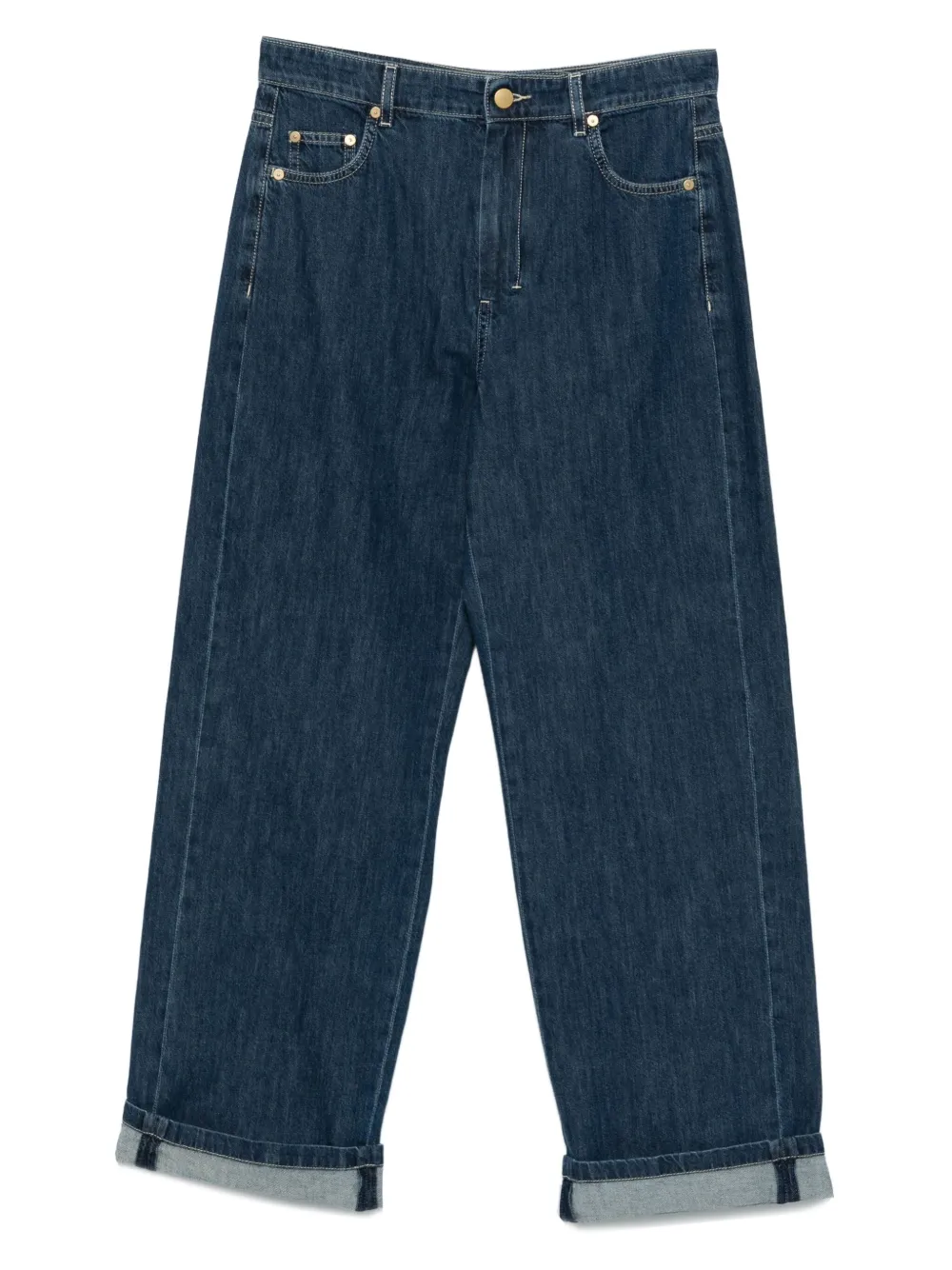'S Max Mara cuffed jeans - ブルー 'S Max Mara cuffed jeans - ブルー