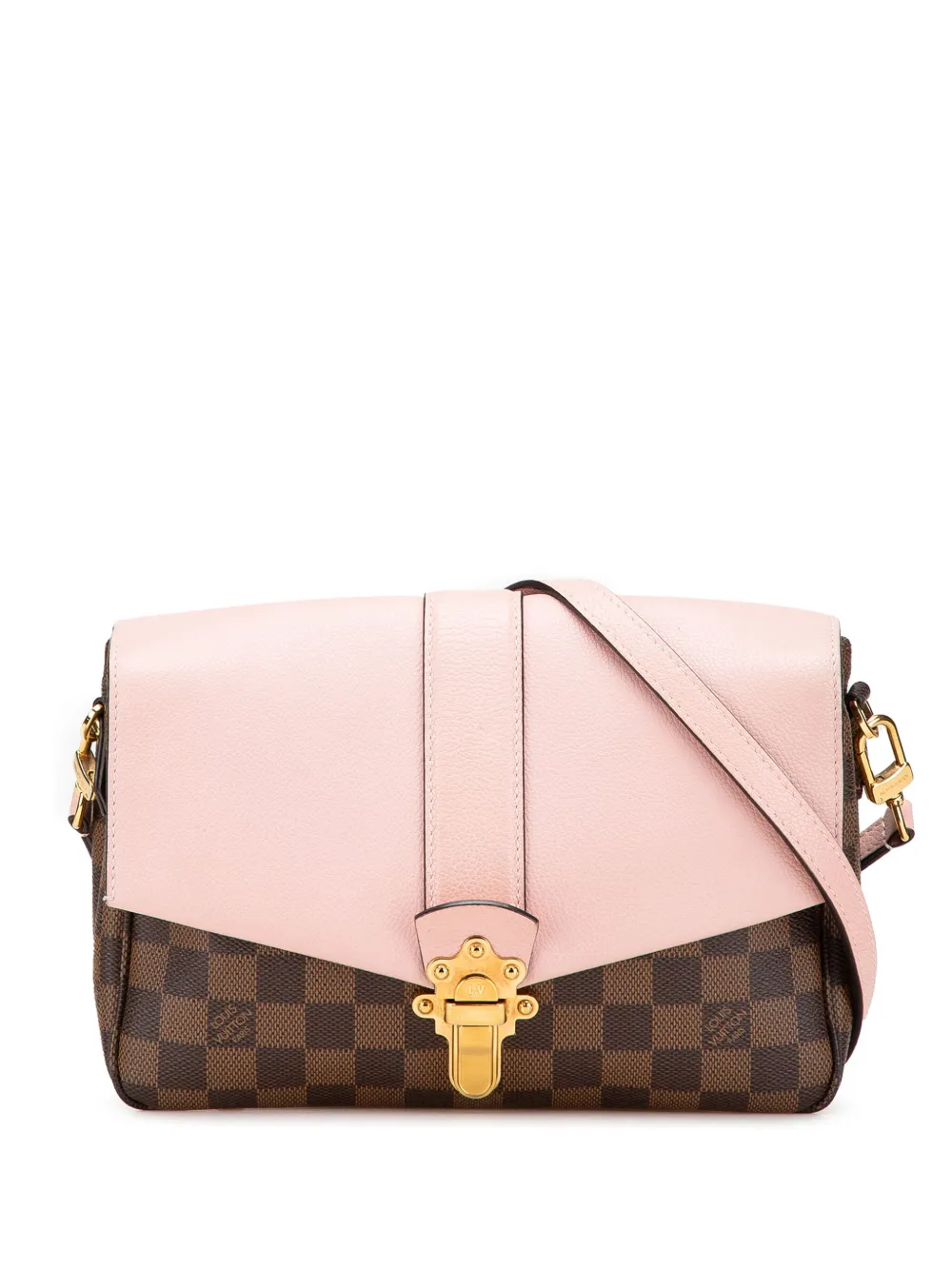 Louis Vuitton Pre-Owned 2018 ダミエ エベヌ クラプトン PM ショルダーバッグ - ピンク Louis Vuitton Pre-Owned 2018 ダミエ エベヌ クラプトン PM ショルダーバッグ - ピンク