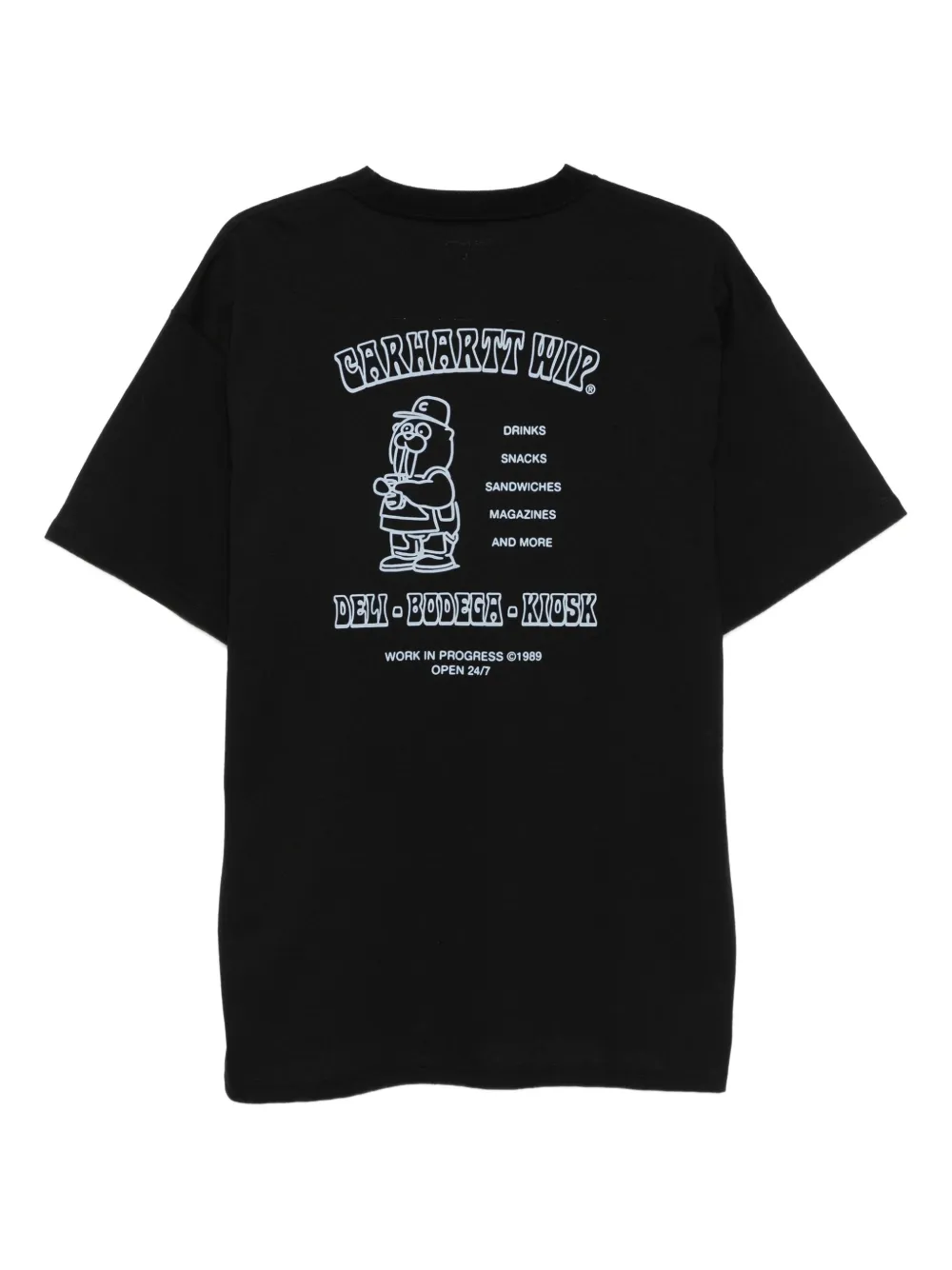 Carhartt WIP Sandwich T-shirt met geborduurd logo Zwart