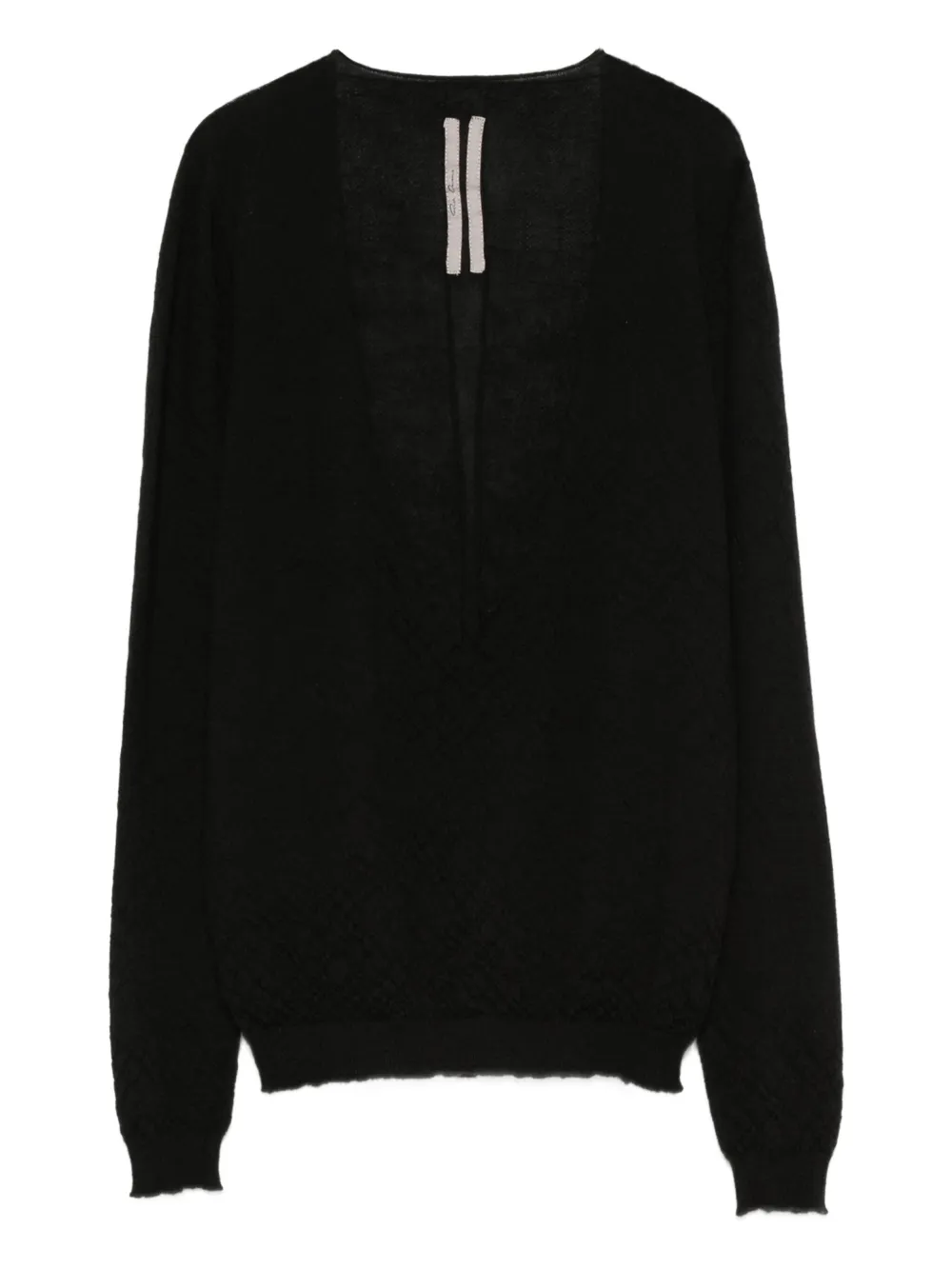 Rick Owens V-neck sweater | Black | Image 1
