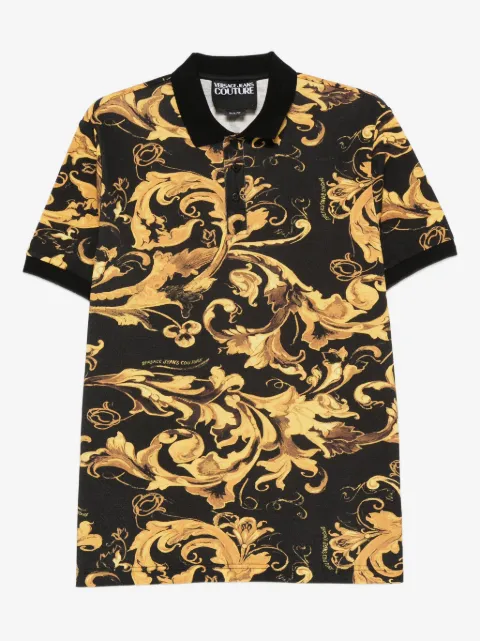 Versace Jeans Couture playera tipo polo con estampado Porcelain Barocco