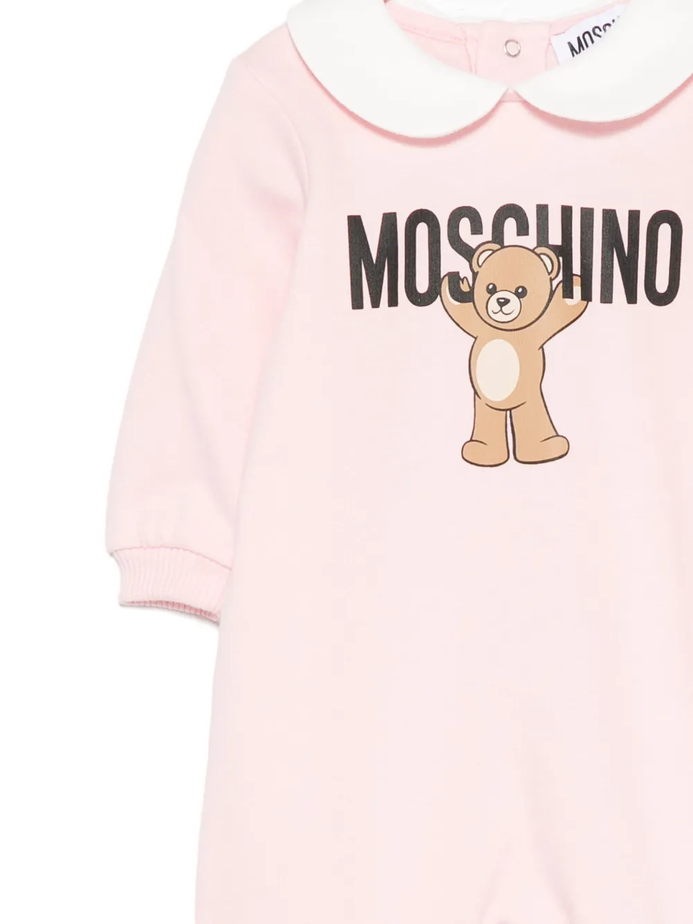 Moschino Kids Pyjama met Peter Pan-kraag en teddybeer-print Roze