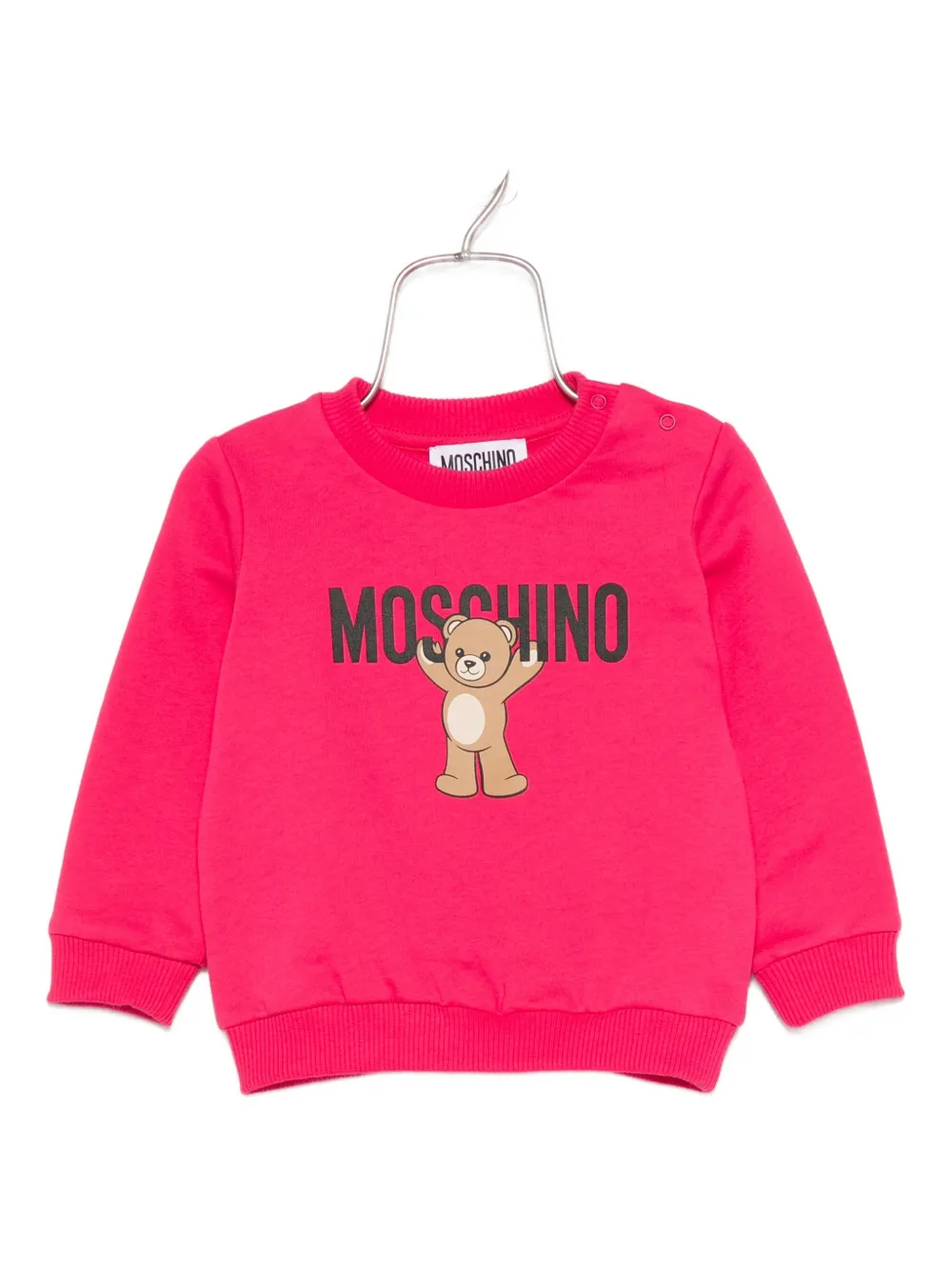 Moschino Kids Teddy Bear-print sweatshirt Roze