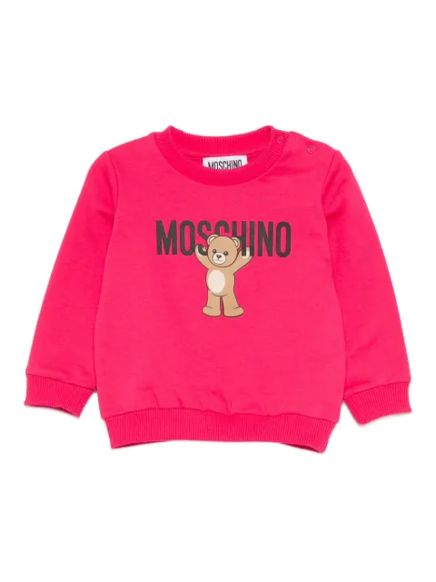 Moschino Kids Sweatshirt mit Teddy-Print