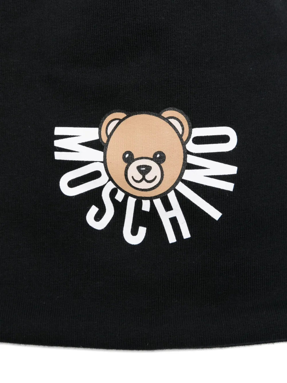 Moschino Kids Teddy Bear-logo beanie Zwart