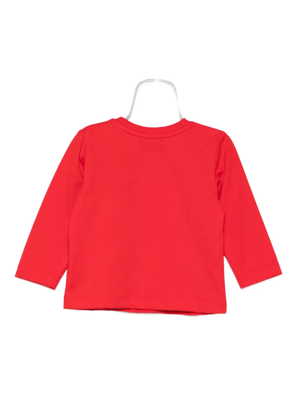 Moschino Kids Top met lange mouwen en logo Rood
