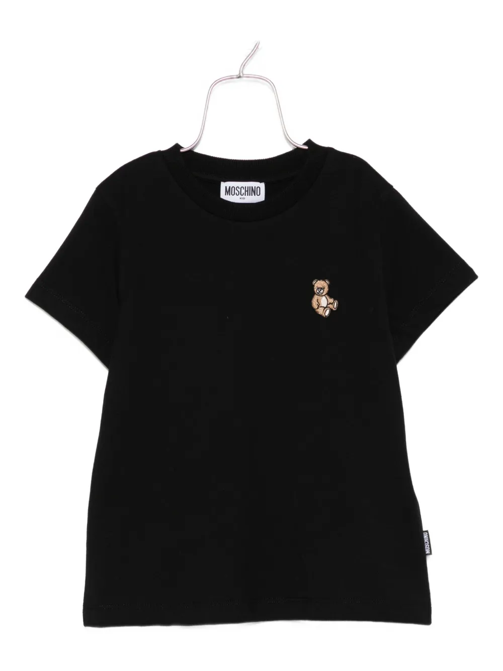Moschino Kids T-shirt met teddybeerprint Zwart
