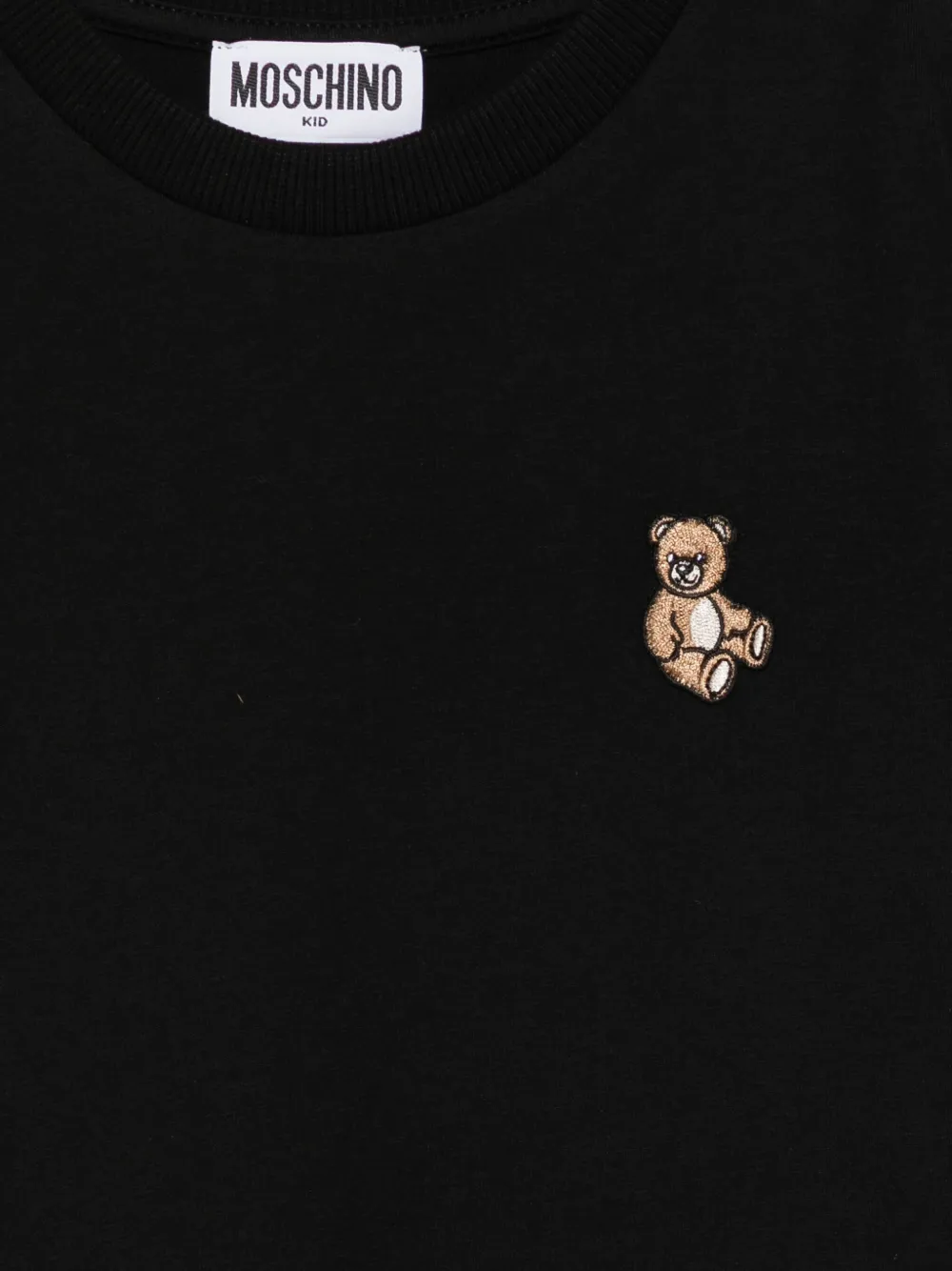 Moschino Kids T-shirt met teddybeerprint Zwart