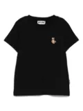 Moschino Kids Teddy Bear-embroidered T-shirt - Black