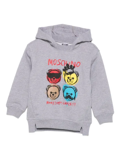 Moschino Kids teddy-print hoodie