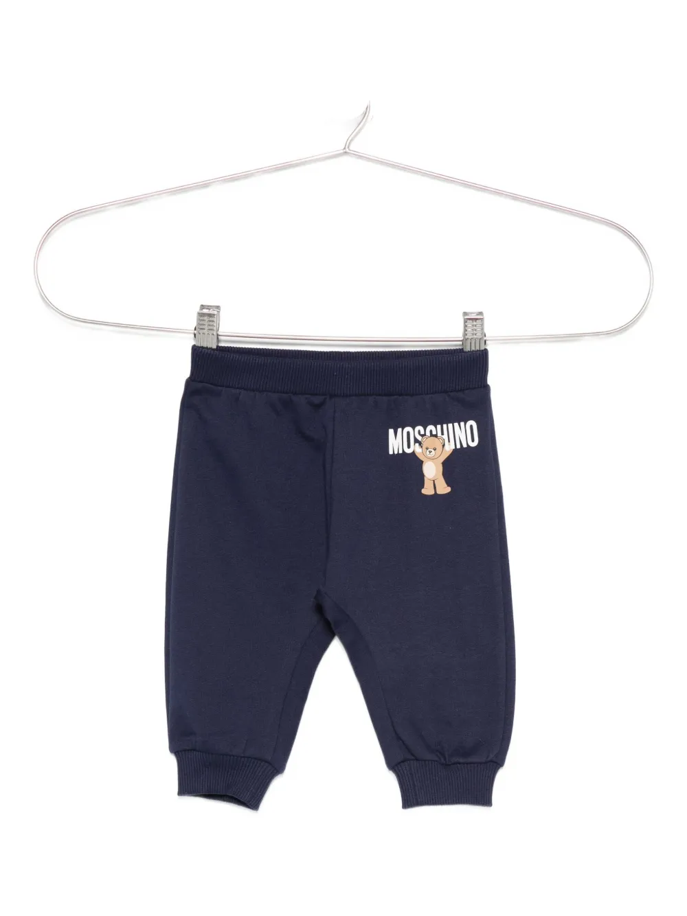 Moschino Kids Trainingsbroek met print Blauw
