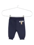 Moschino Kids teddy-print track pants - Blue