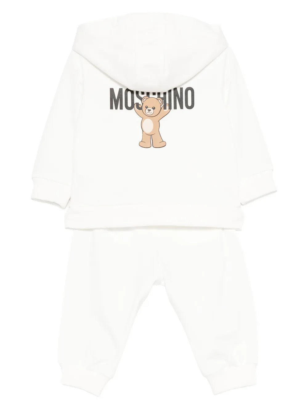 Teddy-print tracksuit set