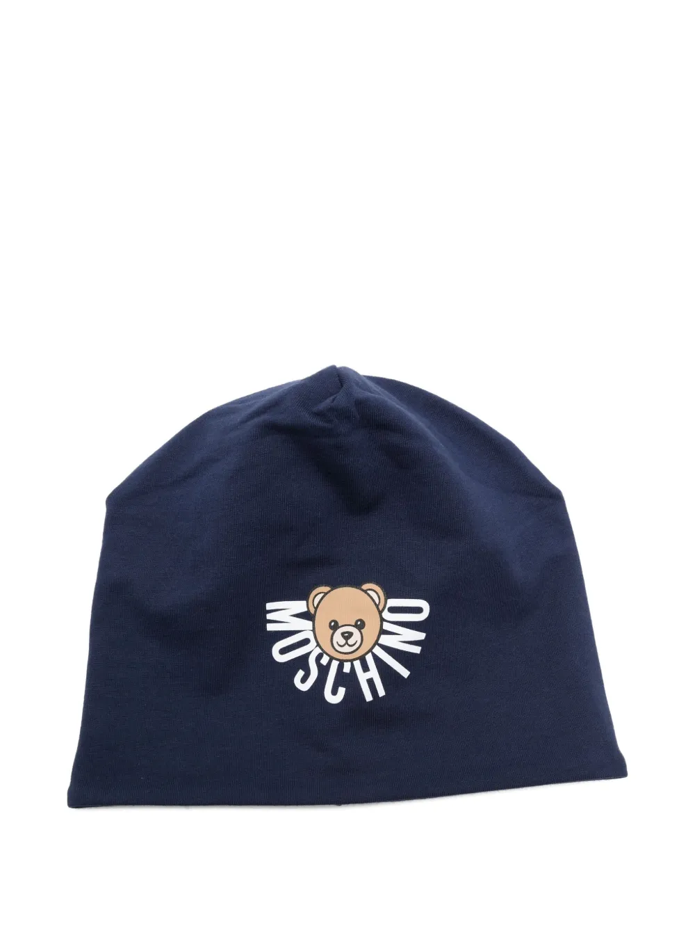 Moschino Kids Teddy Bear-logo beanie Blauw