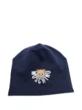 Moschino Kids Teddy Bear-logo beanie - Blue