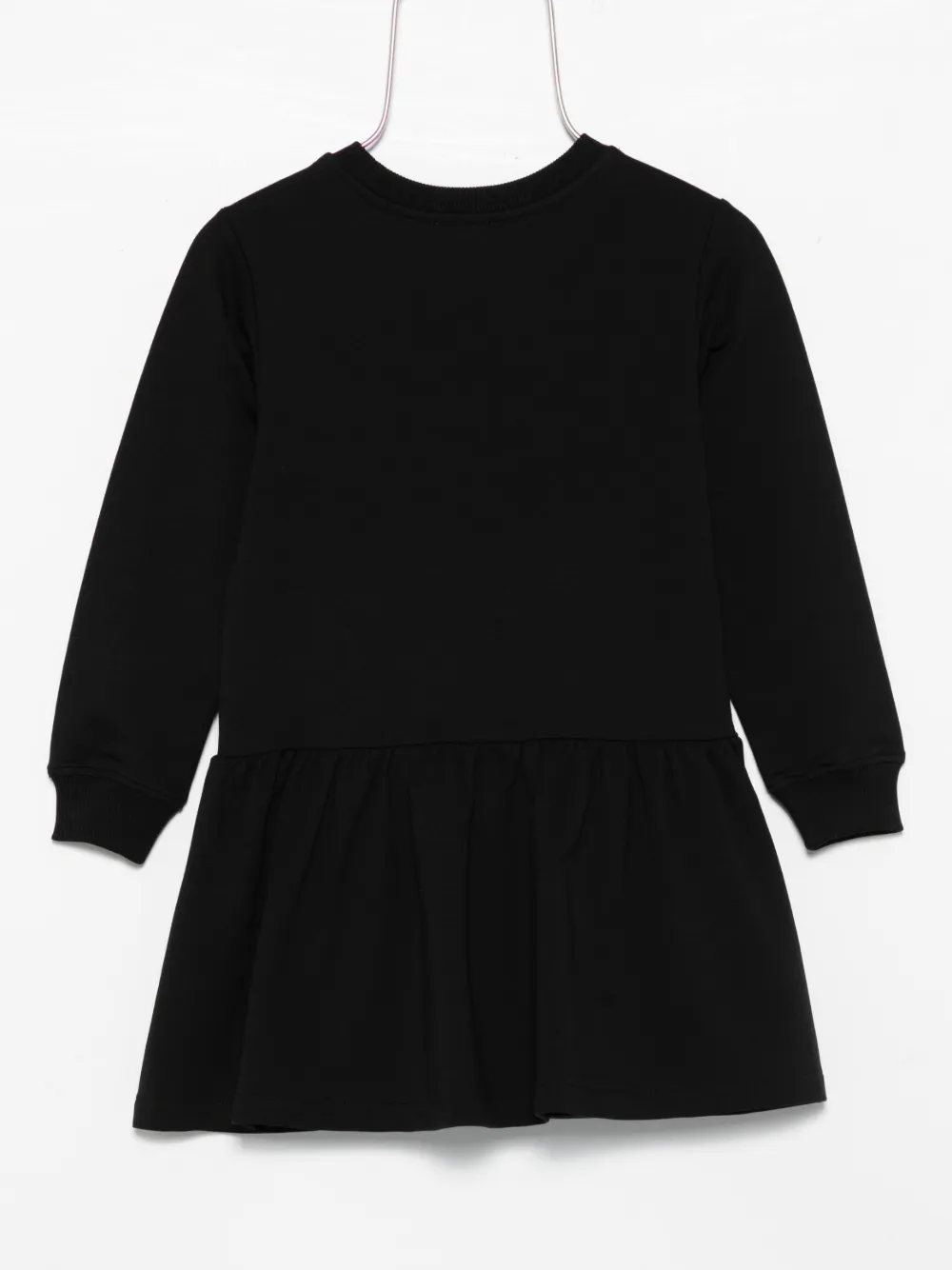 Moschino Kids cotton dress Zwart