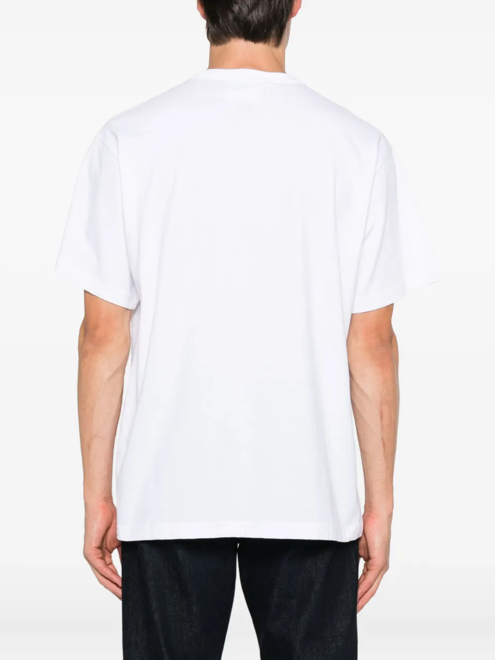 Versace Jeans Couture T-shirt met logoprint Wit