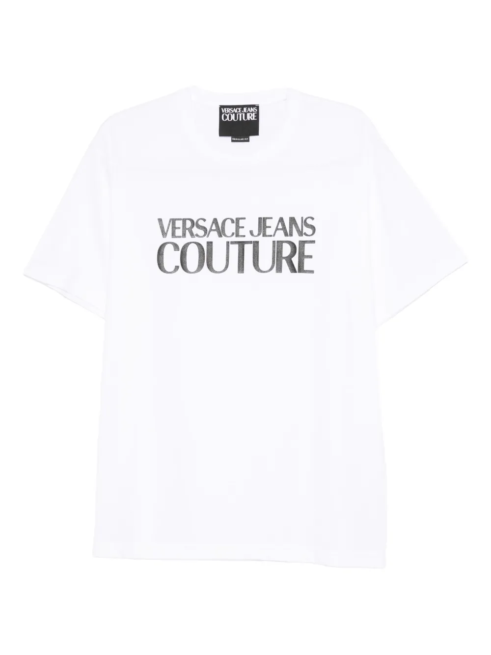 Versace Jeans Couture T-shirt met logoprint Wit