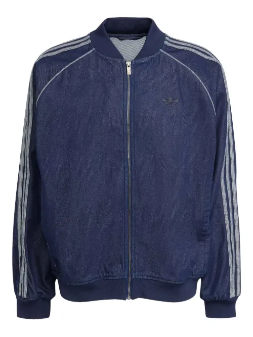 Adidas veste bomber à logo - Bleu - adidas - Modalova