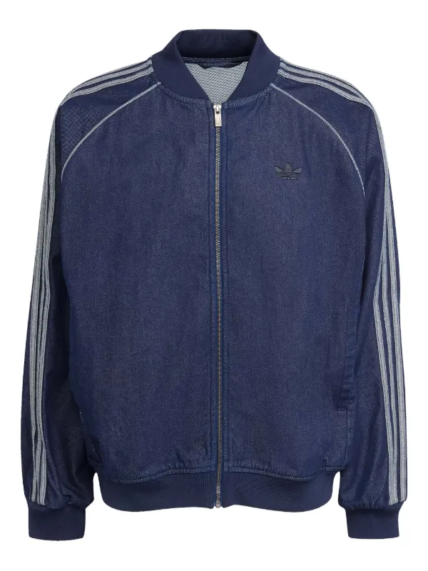 Adidas ストライプ ボンバージャケット | ブルー | FARFETCH JP