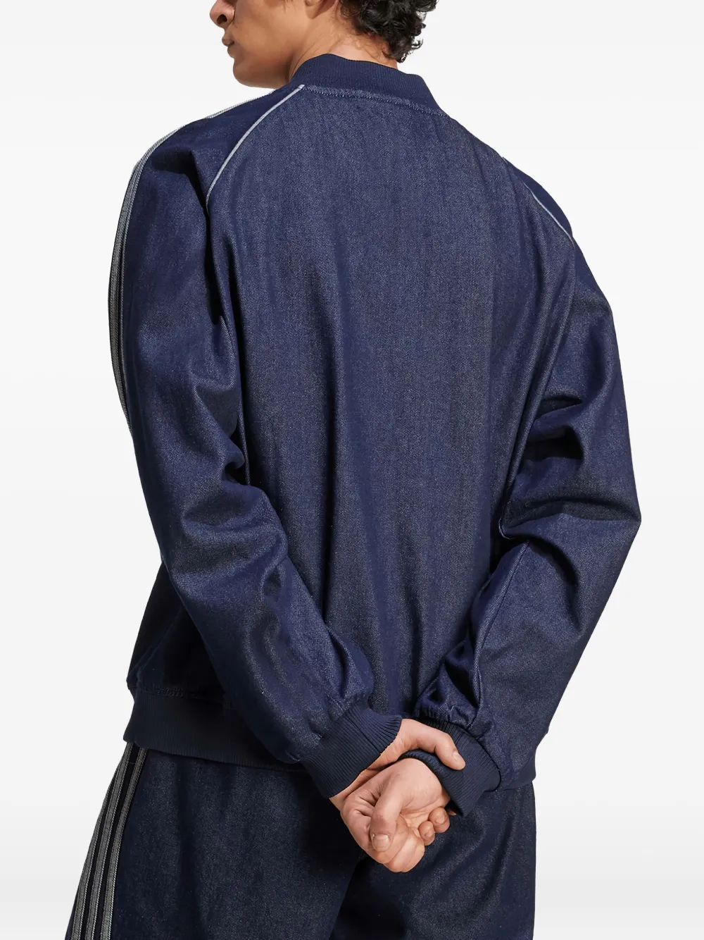 adidas Bomberjack met drie strepen Blauw