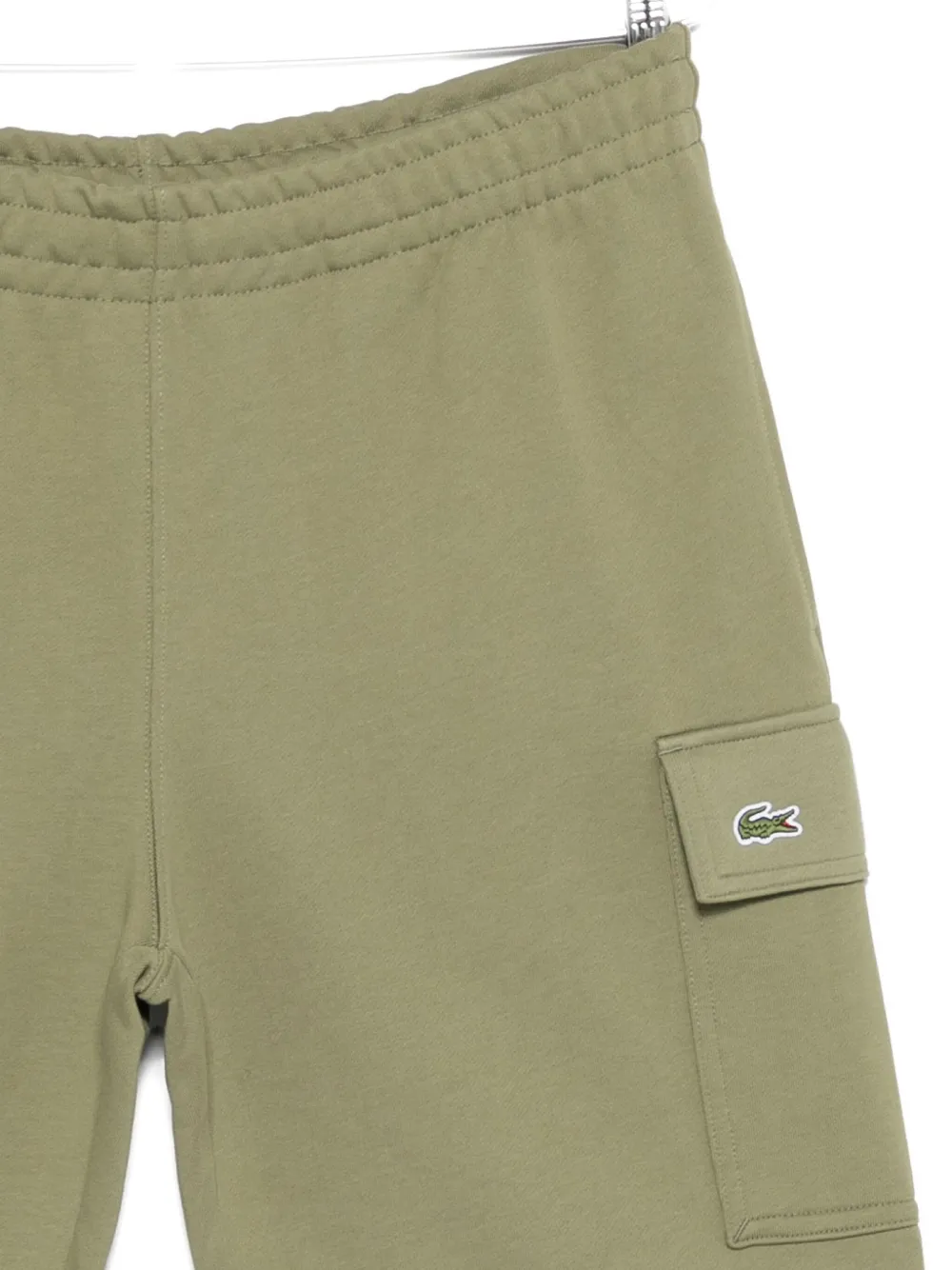 Lacoste Flap-pocket Drawstring Shorts In Green