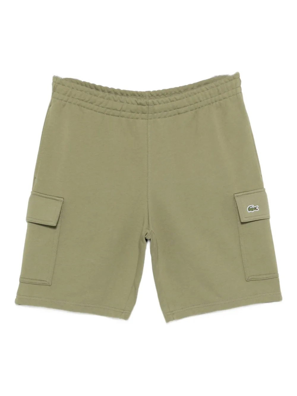 Lacoste Flap-pocket Drawstring Shorts In Green