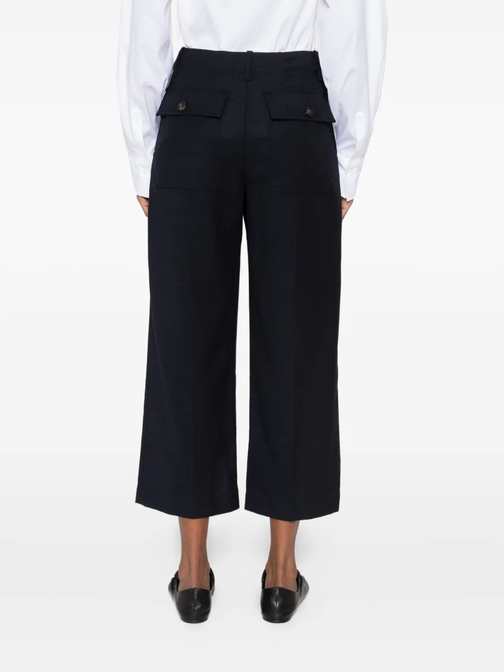 Brunello Cucinelli Wollen plooibroek Blauw