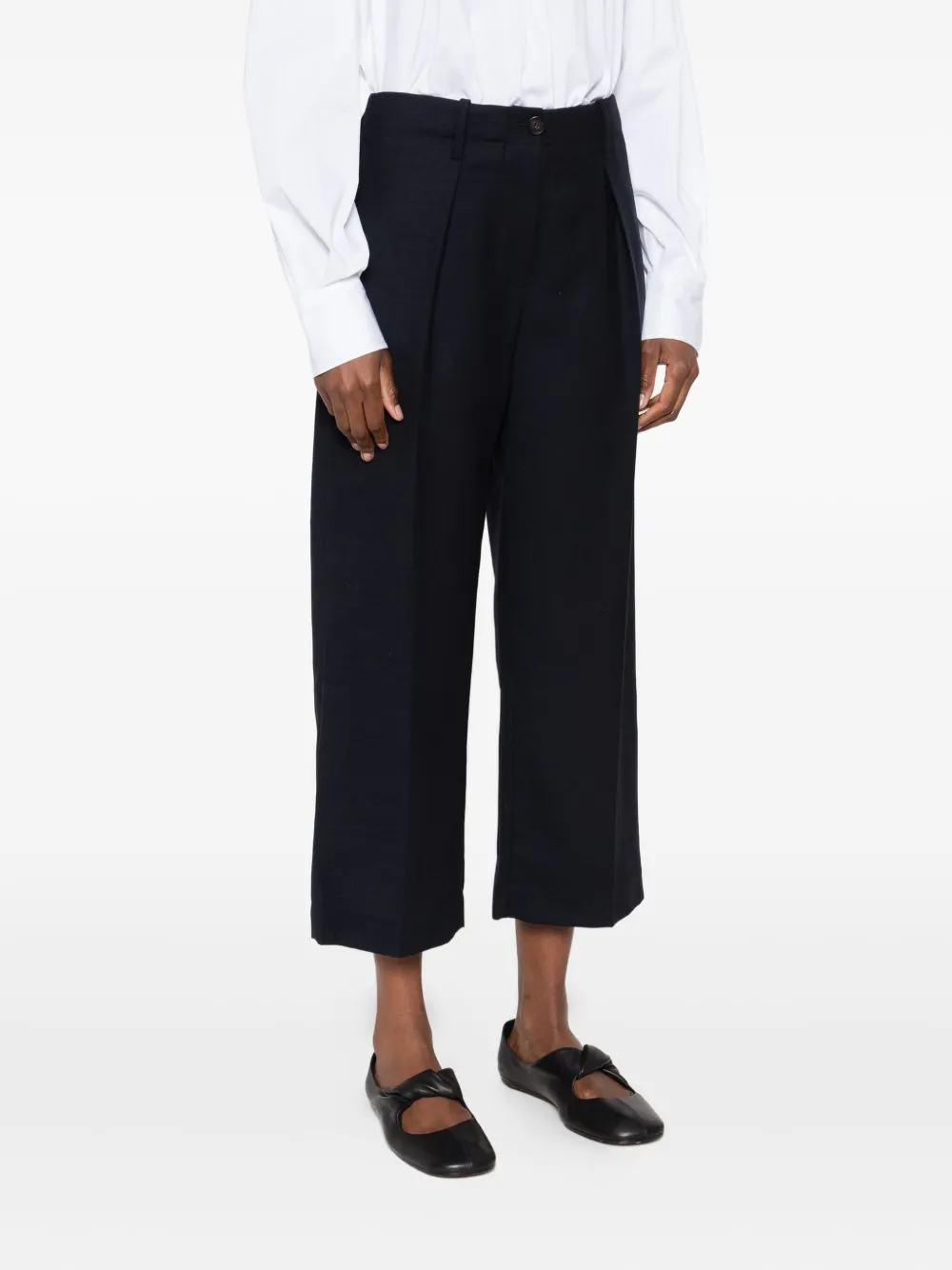 Brunello Cucinelli Wollen plooibroek Blauw