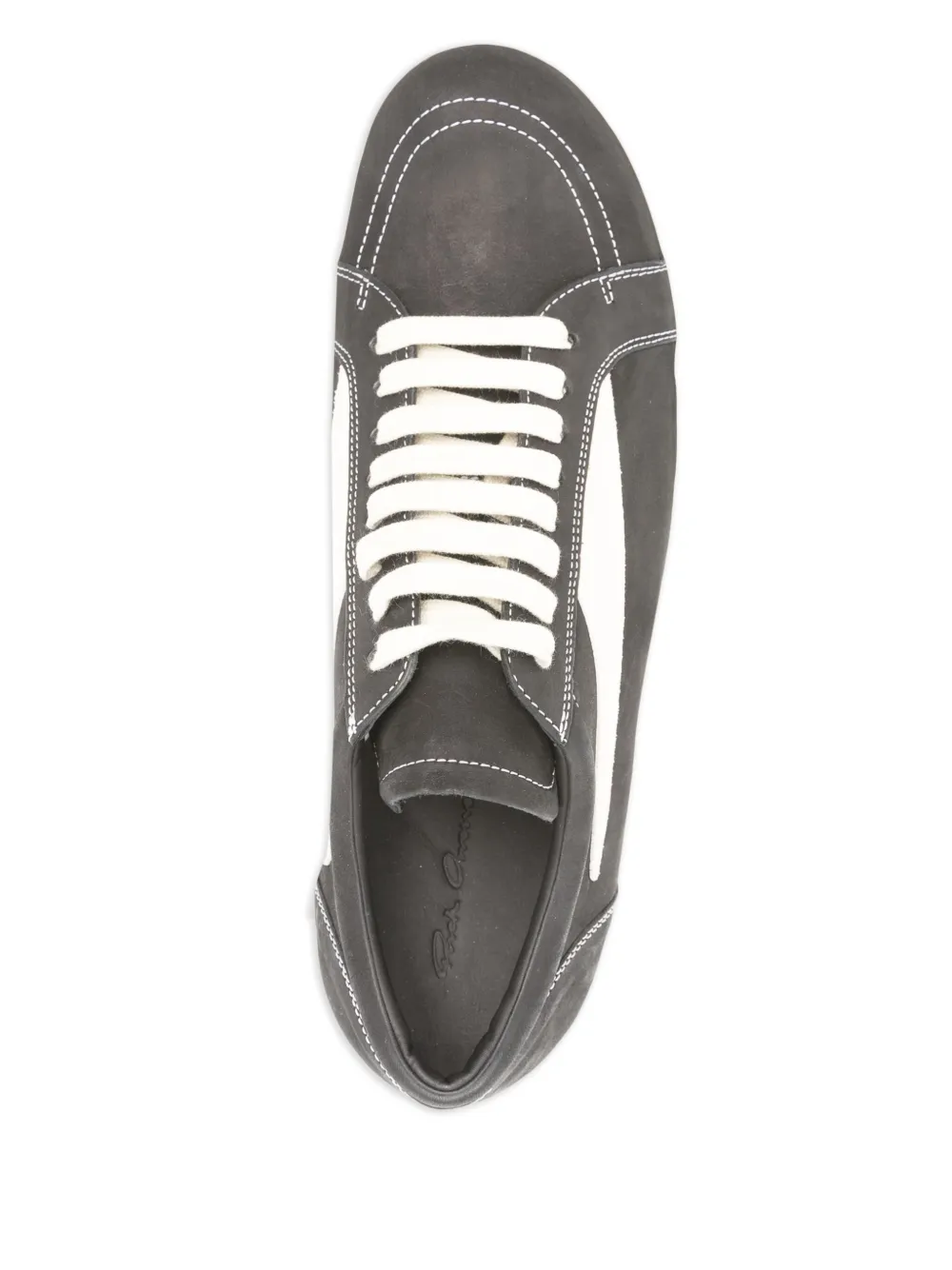 Rick Owens panelled lace-up trainers Black