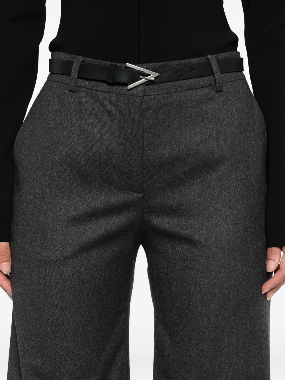 Stella McCartney Wollen pantalon Grijs