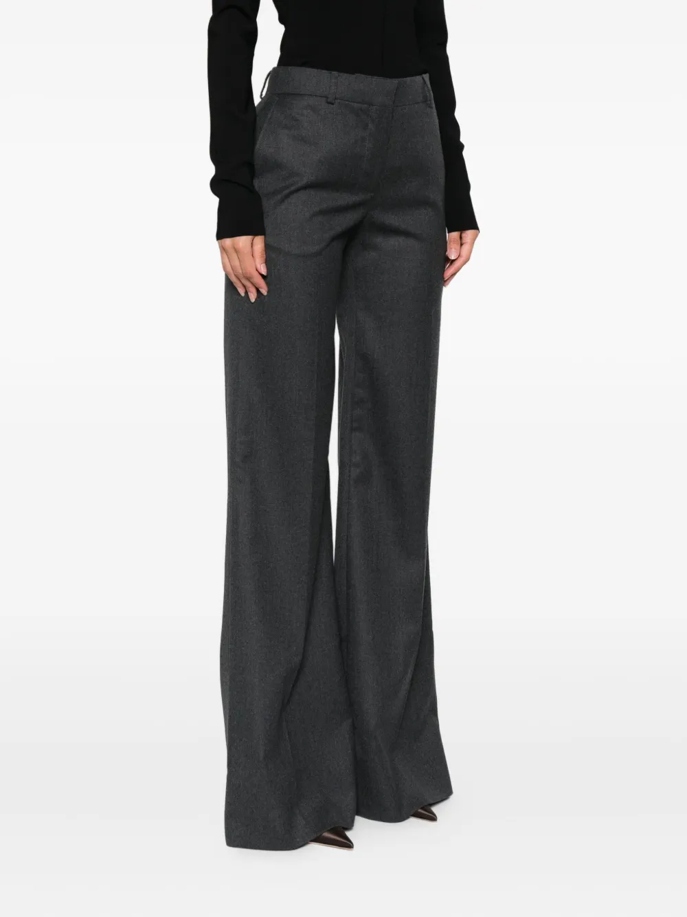 Stella McCartney Wollen pantalon Grijs