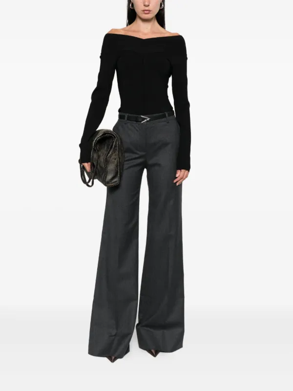Stella McCartney Tailored Wool Trousers Grey FARFETCH PH