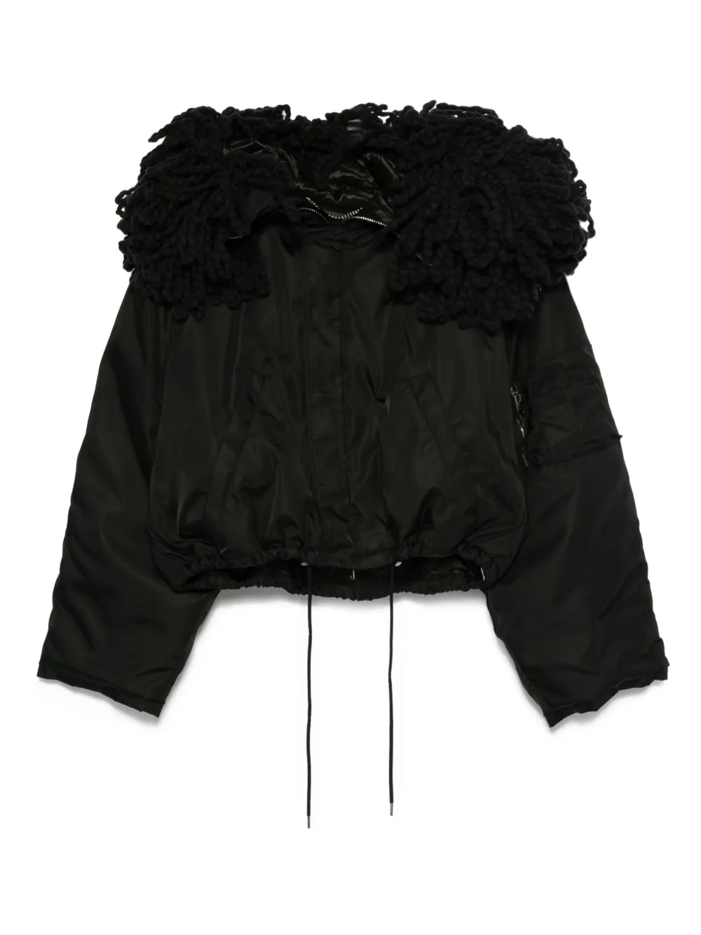 Stella McCartney Gewatteerd jack Zwart