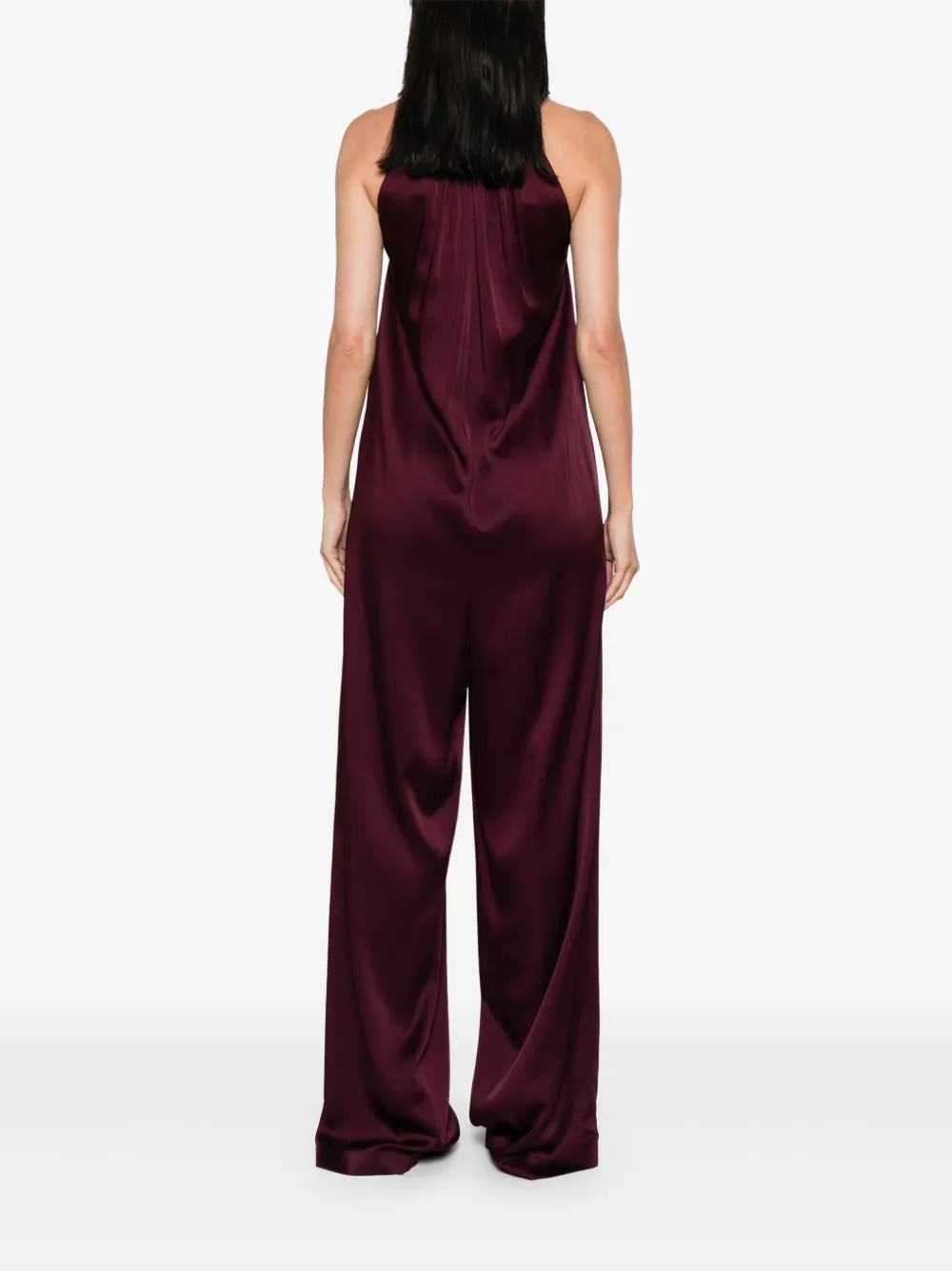 Stella McCartney Jumpsuit met halternek Rood