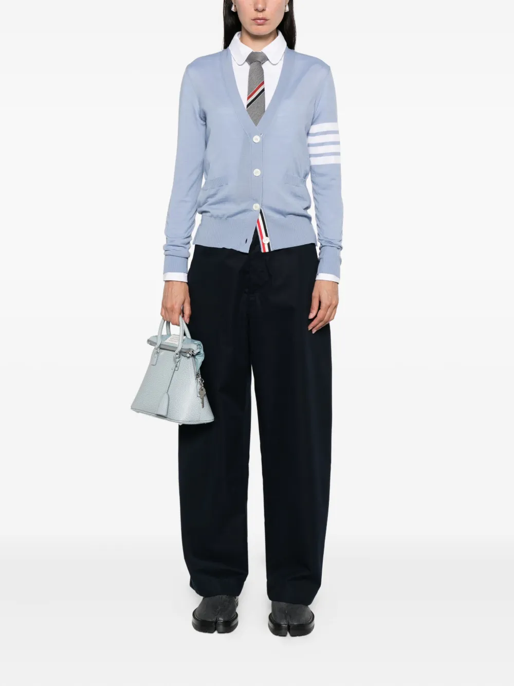Thom Browne Vest van scheerwol Blauw
