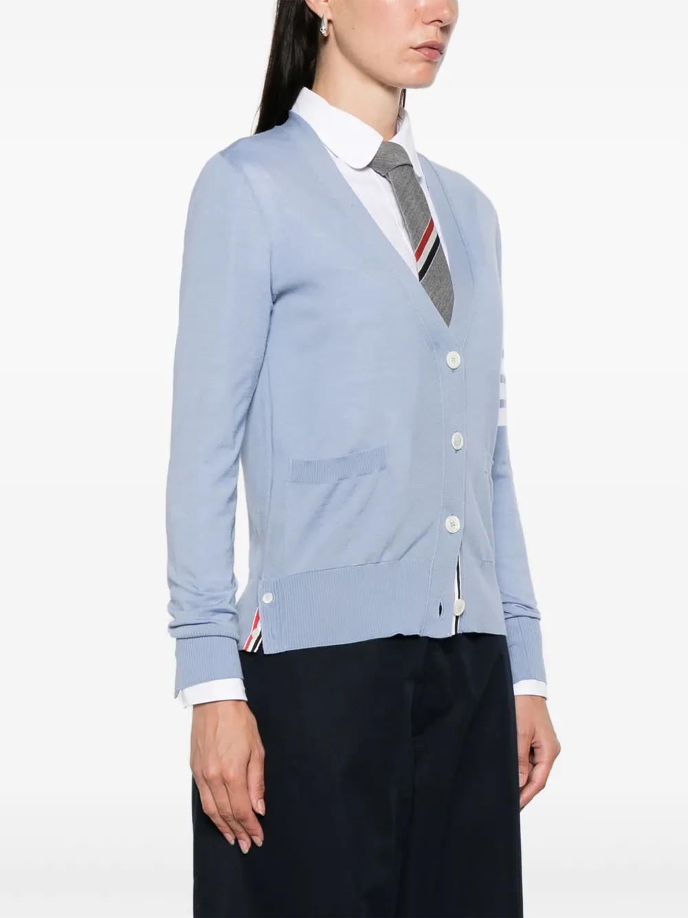 Thom Browne Vest van scheerwol Blauw