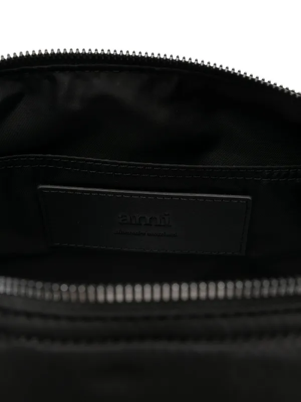 【AMI PARIS】ULL004 801 001 HEART LOGO SHOULDER BAG AMI Paris heart-logo Shoulder Bag | Black | FARFETCH