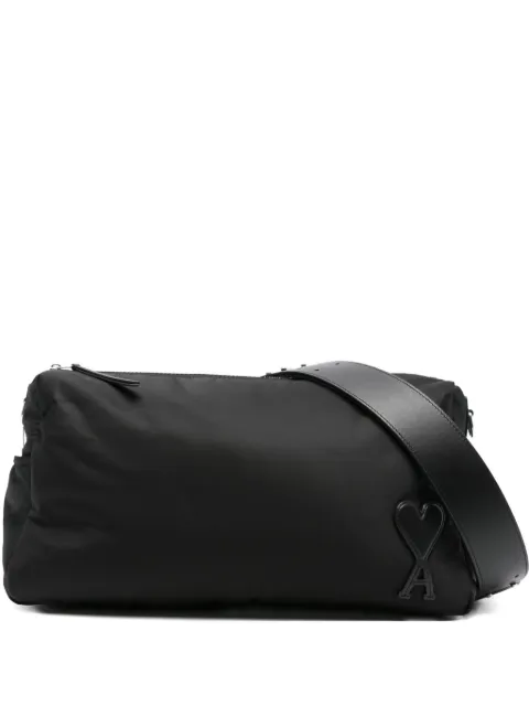 AMI Paris heart-logo shoulder bag
