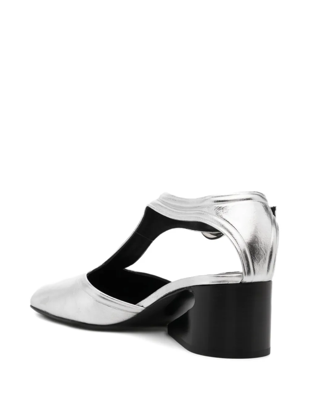 Jil Sander Leather Pumps In Gray