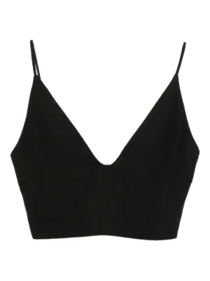 Jil Sander Vネック タンクトップ | ブラック | FARFETCH JP