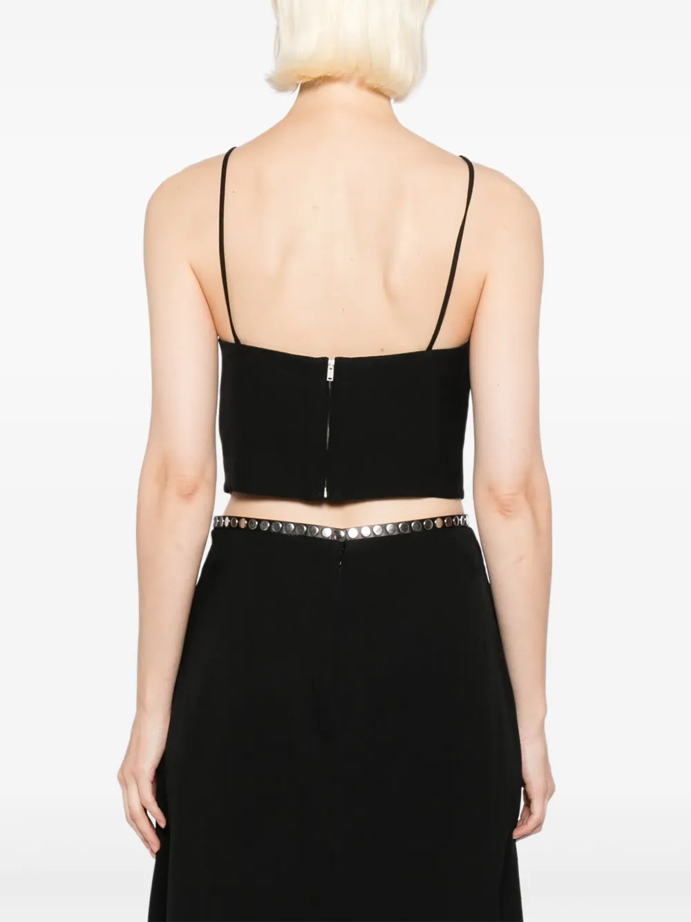 Jil Sander Tanktop met V-hals Zwart