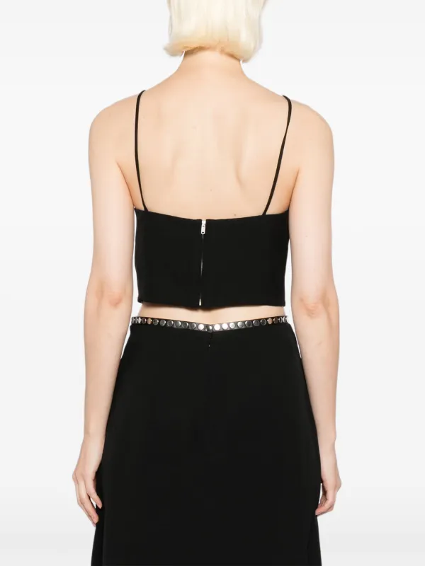 Jil Sander Vネック トップ | ブラック | FARFETCH JP