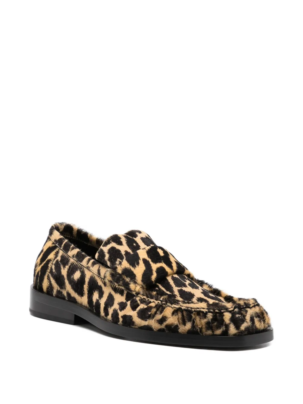 Jil Sander leopard-print loafers - Beige