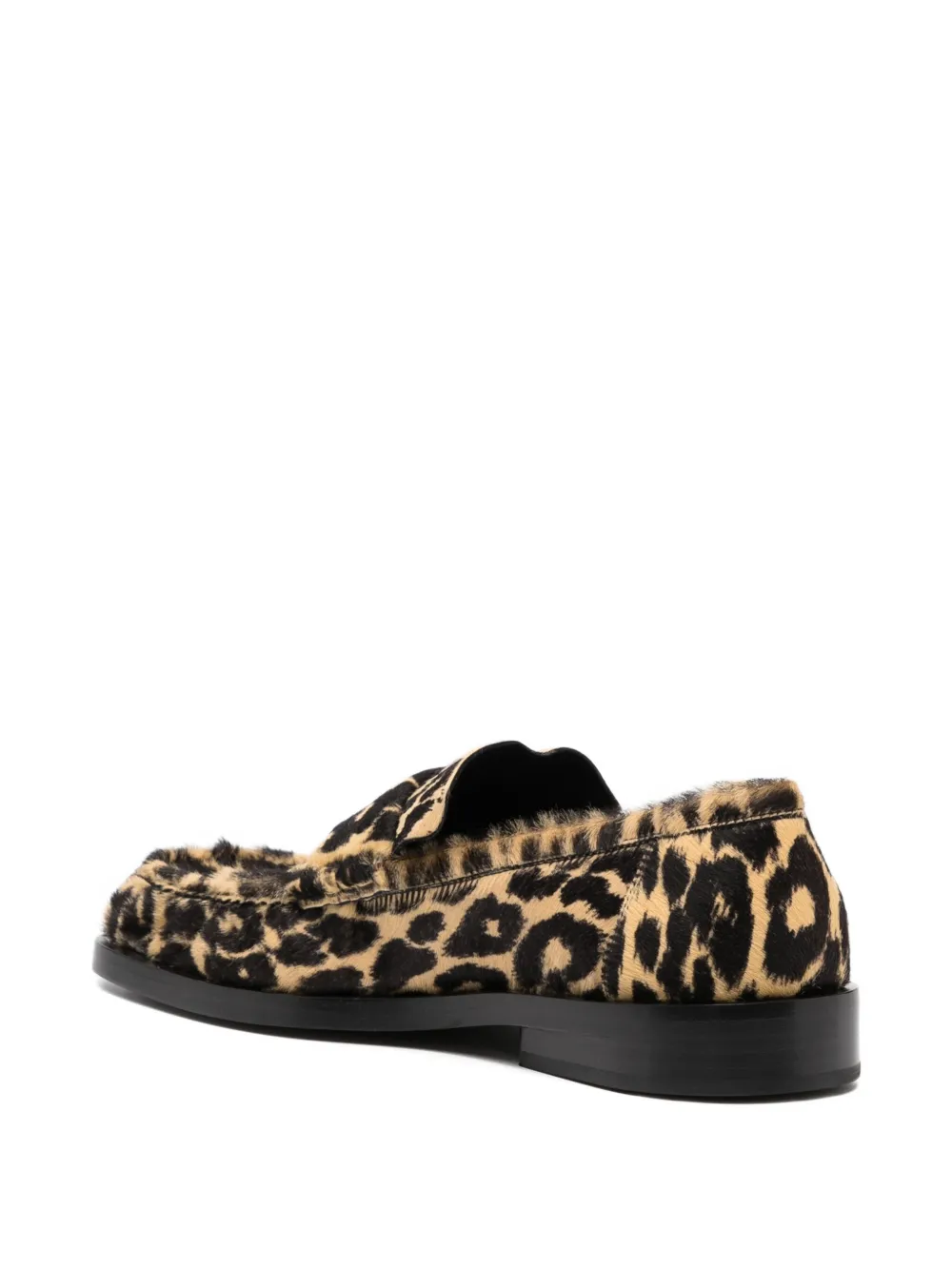 Jil Sander Loafers met luipaardprint Beige